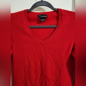 C by Bloomingdale's 100% Cashmere sweater Red Women's Size XS